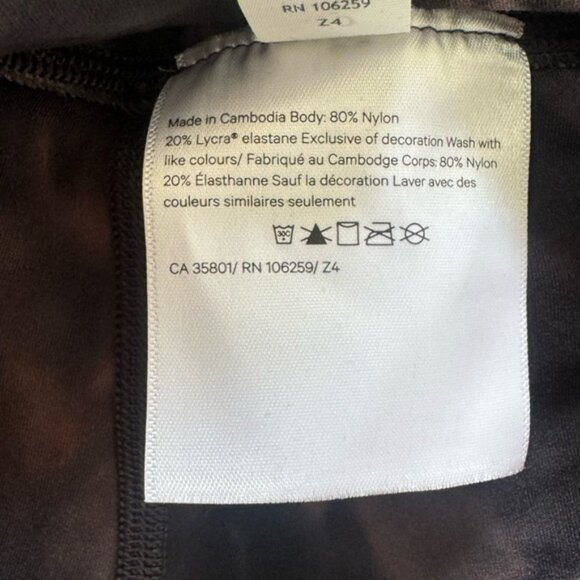 NWT Lululemon Align Crop 23" Diamond Dye in Diamond Dye Graphite Grey Pink Sz 10 - Picture 9 of 13